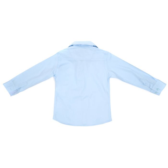 Рубашка детская A-Yugi школьная (18106-116B-blue) изображение 2 Рубашка детская A-Yugi школьная (18106-116B-blue) изображение 2