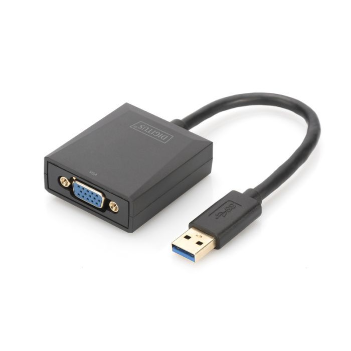 Переходник USB 3.0 AM to VGA F 0.15m Full HD Digitus (DA-70840)