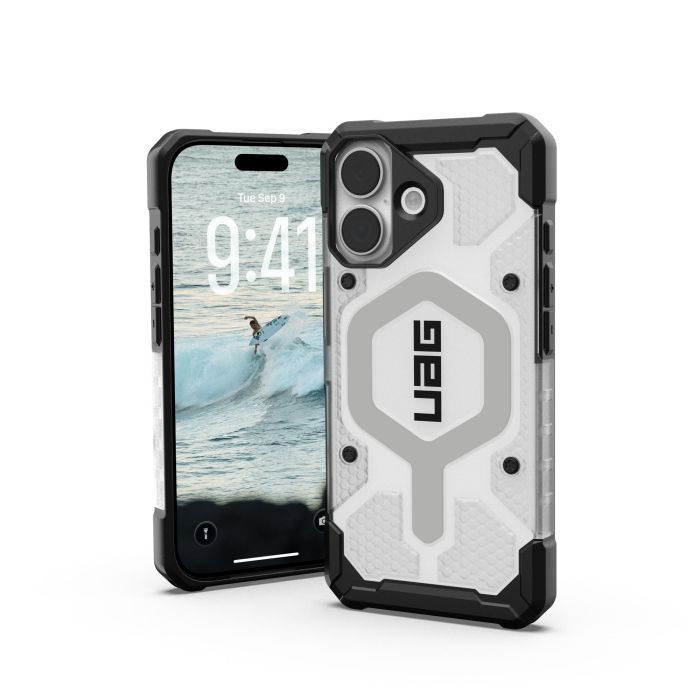 Чехол для мобильного телефона UAG iPhone 17 Pathfinder Clear MagSafe Ice/Silver (114553114333) изображение 8