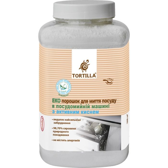 Порошок для миття посуду в посудомийці Tortilla Еко 1 кг (4820178061032)