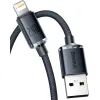 Дата кабель USB 2.0 AM to Lightning 2.0m 2.4A black Baseus (CAJY000101) изображение 2