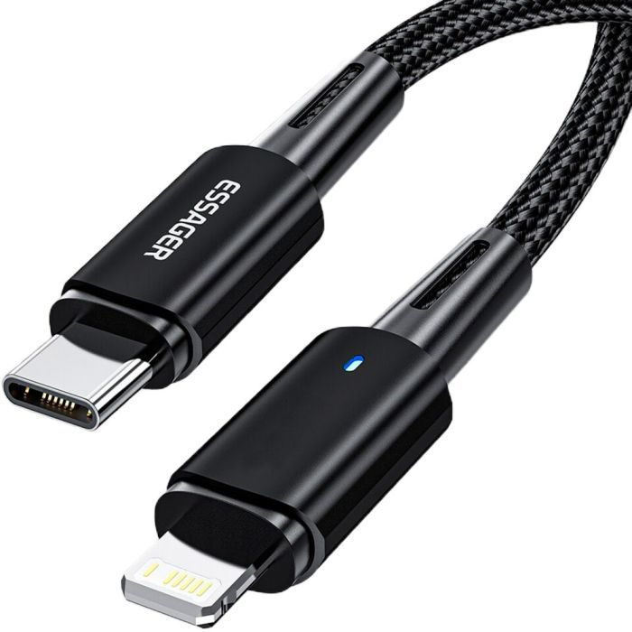 Дата кабель USB-C to Lightning 1.0m 20W black Essager (EXCTL-CG01)