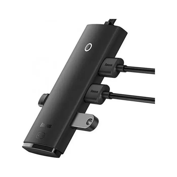 Концентратор Baseus USB 3.0 to 4xUSB 3.0 0.25m black (WKQX030001) изображение 2