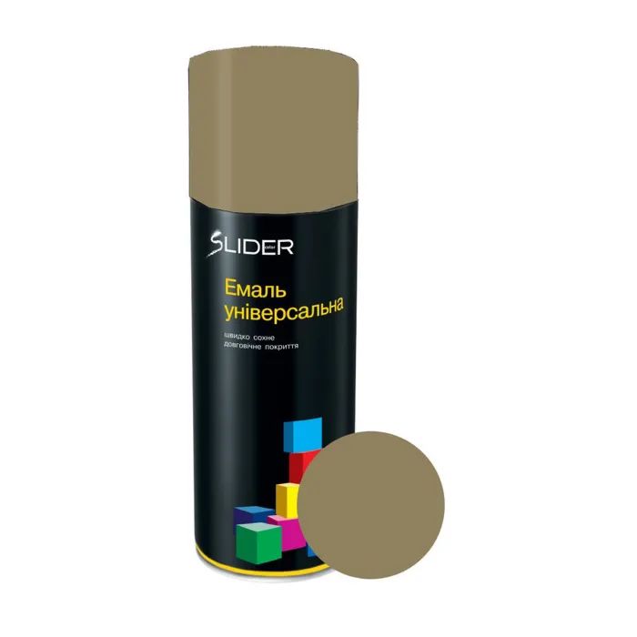 Аэрозольная краска для автомобиля SLIDER 6040 світло оливкова матова, 400мл (000023340)