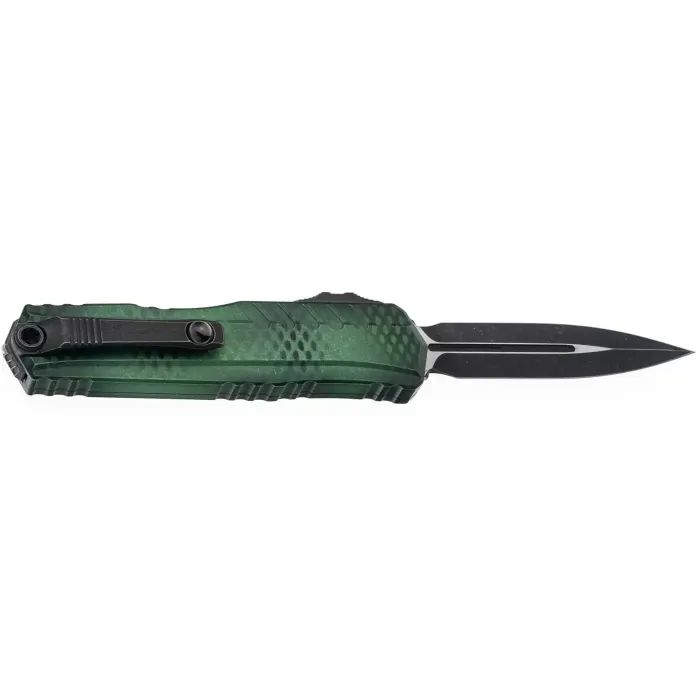 Нож Microtech Cypher II D/E Black Blade X-51 Handle Green (1242-1GRX51S) изображение 2 Нож Microtech Cypher II D/E Black Blade X-51 Handle Green (1242-1GRX51S) изображение 2