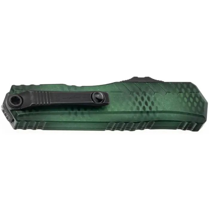Нож Microtech Cypher II D/E Black Blade X-51 Handle Green (1242-1GRX51S) изображение 4 Нож Microtech Cypher II D/E Black Blade X-51 Handle Green (1242-1GRX51S) изображение 4
