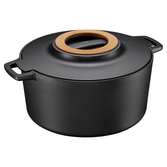 Кастрюля Fiskars Norden чавунна 6 л чорна (1026566)