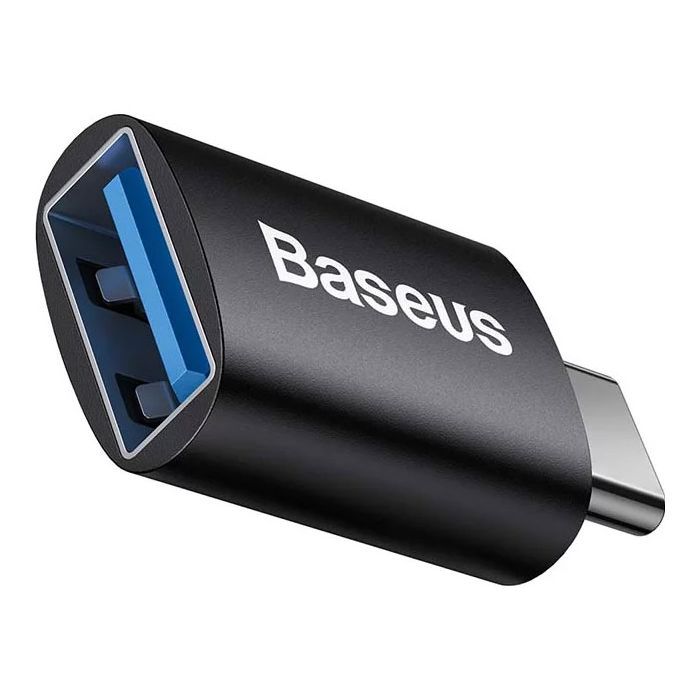 Перехідник OTG USB 3.1 AF to USB-C black Baseus (ZJJQ000001)