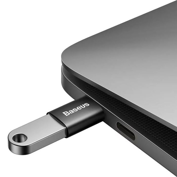 Перехідник OTG USB 3.1 AF to USB-C black Baseus (ZJJQ000001) зображення 4