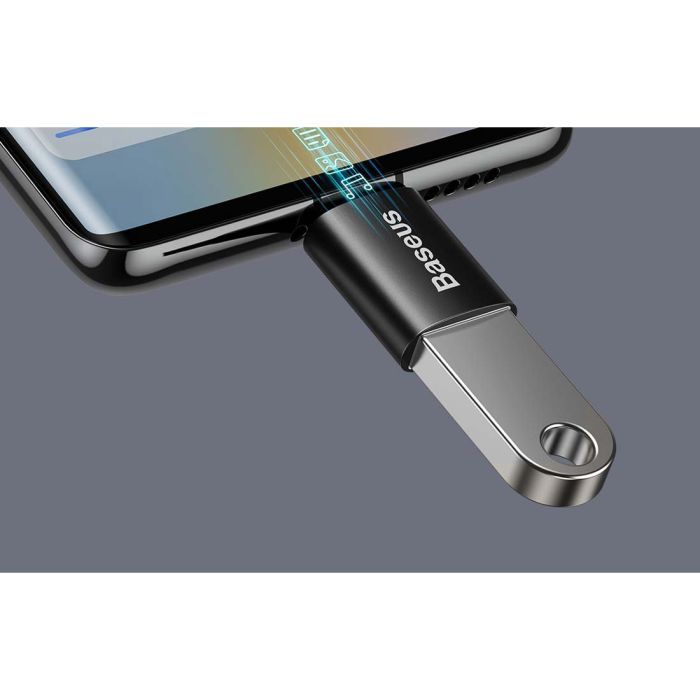 Перехідник OTG USB 3.1 AF to USB-C black Baseus (ZJJQ000001) зображення 5