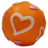 Игрушка для собак MISOKO&CO Мячик с фрагментами сердца оранжевый 7.6 см (BEITJ00795P-O)