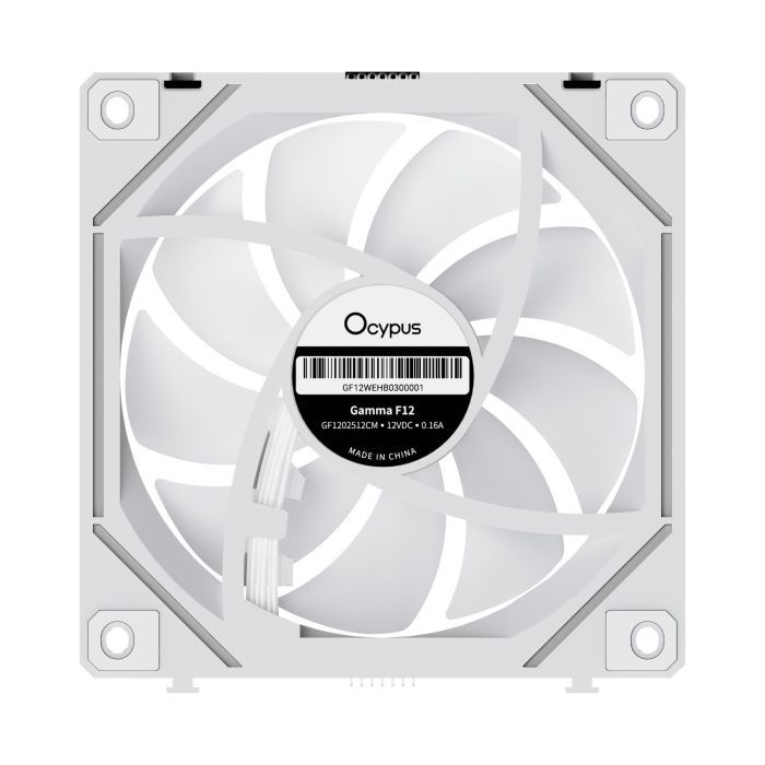 Кулер до корпусу OCYPUS GAMMA F12 UNI WH ARG (GAMMA-F12-WH3AM01U-GL) зображення 5