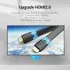 Кабель мультимедийный HDMI M to HDMI M 1.0m flat black Vention (AAKBF) изображение 4