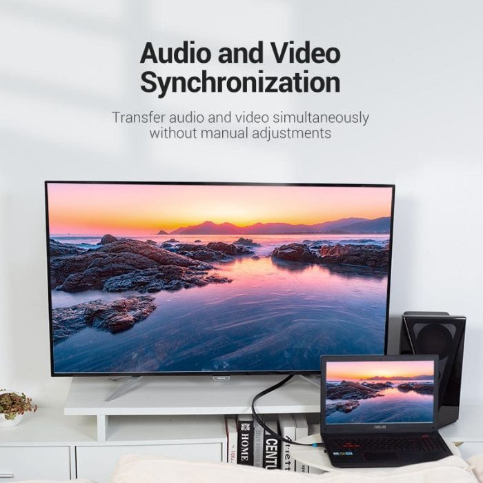 Кабель мультимедийный HDMI M to HDMI M 1.0m flat black Vention (AAKBF) изображение 6