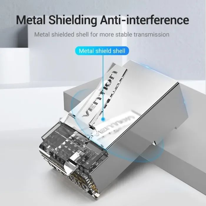 Конектор RJ45 FTP Cat.6 Modular 10 шт. Vention (IDFR0-10) зображення 3