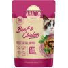 Влажный корм для кошек ARATON Adult with Beef and Chicken 85 г (ART47927)