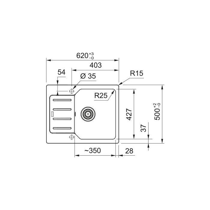 Мийка кухонна Franke City, фраграніт, бежевий (114.0701.824) зображення 2