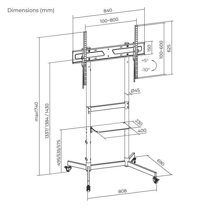 Стойка презентационная ITech T1044TE изображение 8