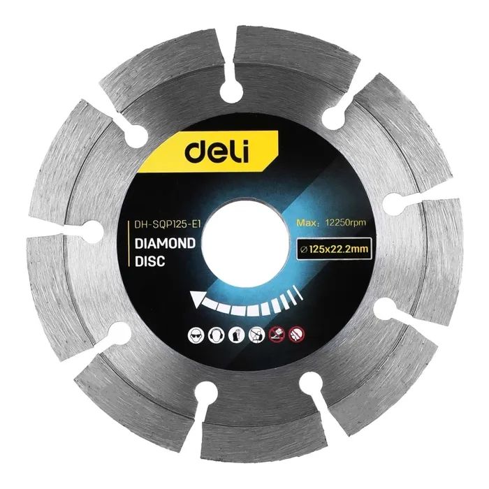 Круг відрізний Deli алмазний, універсальний 125 х 22,2 мм (DH-SQP125-E1)