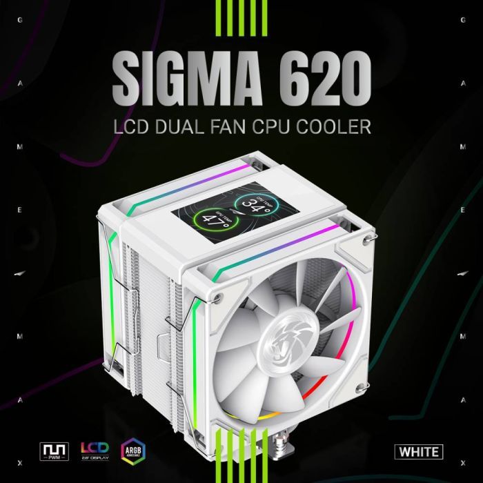 Кулер до процесора Gamemax SIGMA 620 WH зображення 7