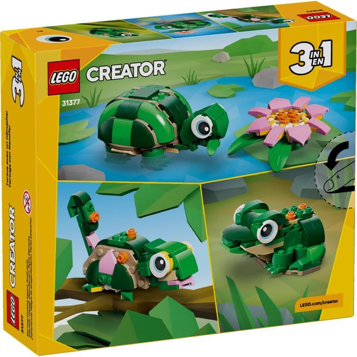 Конструктор LEGO Creator Черепаха с цветком водяной лилии (31377) изображение 9