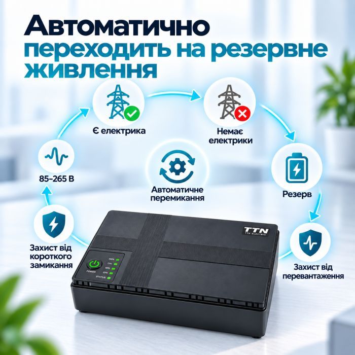 Пристрій безперебійного живлення TTN DC-1018P 18W 12000mAh (DC-1018P_12000) зображення 5