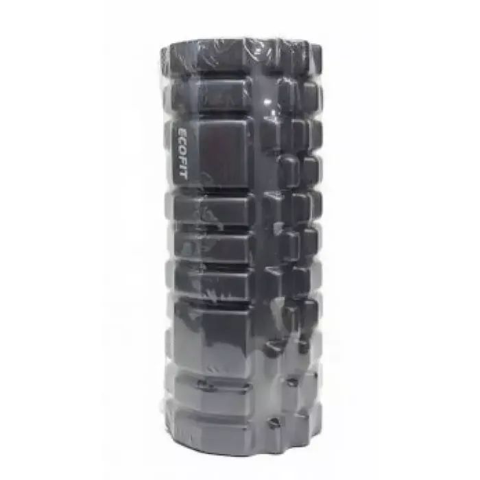 Масажный ролик Ecofit MDF001 33 х 14 см Чорний/Білий (К00026955)