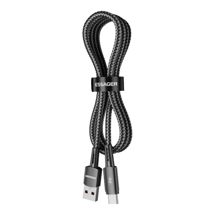 Дата кабель USB 2.0 AM to USB-C 1.0m 120W black Essager (EXC120-CG01-P) зображення 3