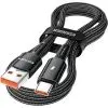 Дата кабель USB 2.0 AM to USB-C 1.0m 120W black Essager (EXC120-CG01-P)