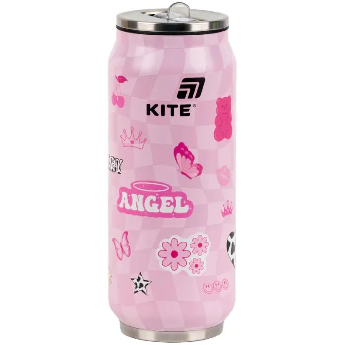 Поильник-непроливайка Kite Angel термочашка з трубочкою, 500 мл (K25-1264-2)