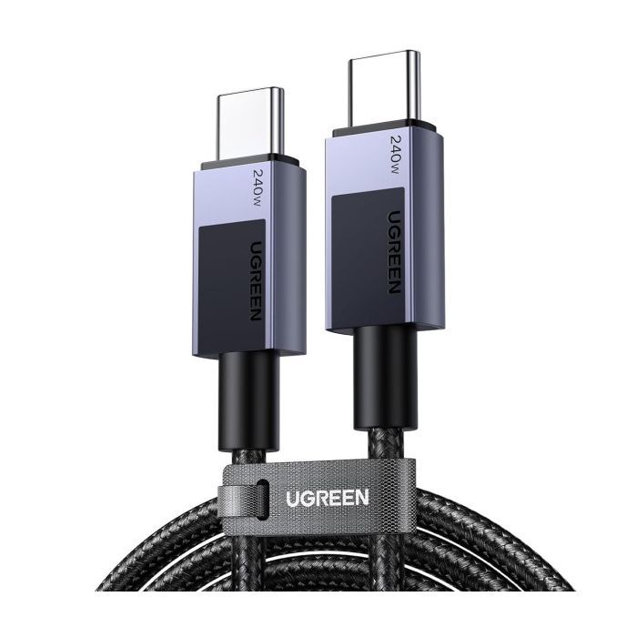 Дата кабель USB-C to USB-C 1.0m 240W 480Mbps black Ugreen (45067)