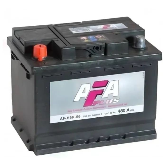 Аккумулятор автомобильный AFA 56Ah-12v (242х175х190), R, EN480 (556 400 048)