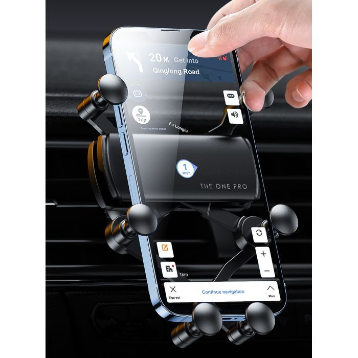 Універсальний автотримач Essager Tourist Gravity Car Mount Phone Holder Black (EZJZL-TR01) зображення 8