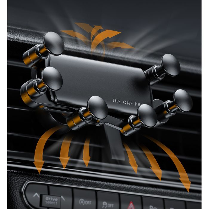 Універсальний автотримач Essager Tourist Gravity Car Mount Phone Holder Black (EZJZL-TR01) зображення 9