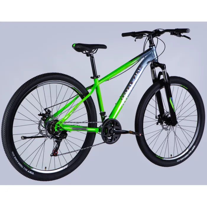Велосипед Space 29" MARS DD FR рама-16" ST 2026 зелено-сріблястий (OPS-SP-29-152) зображення 3