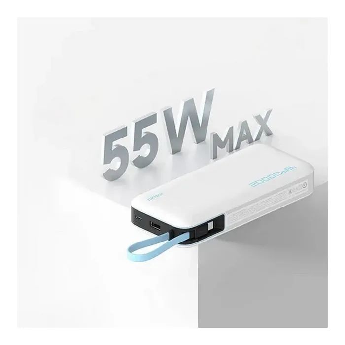 Батарея универсальная CUKTECH 20000mAh PB200N 55W White (CUKP200NGLLG) изображение 3