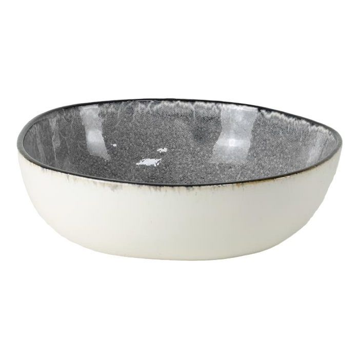 Тарелка Ardesto Daiano, 1500мл, 21см, порцеляна, сірий (AR1721DG)