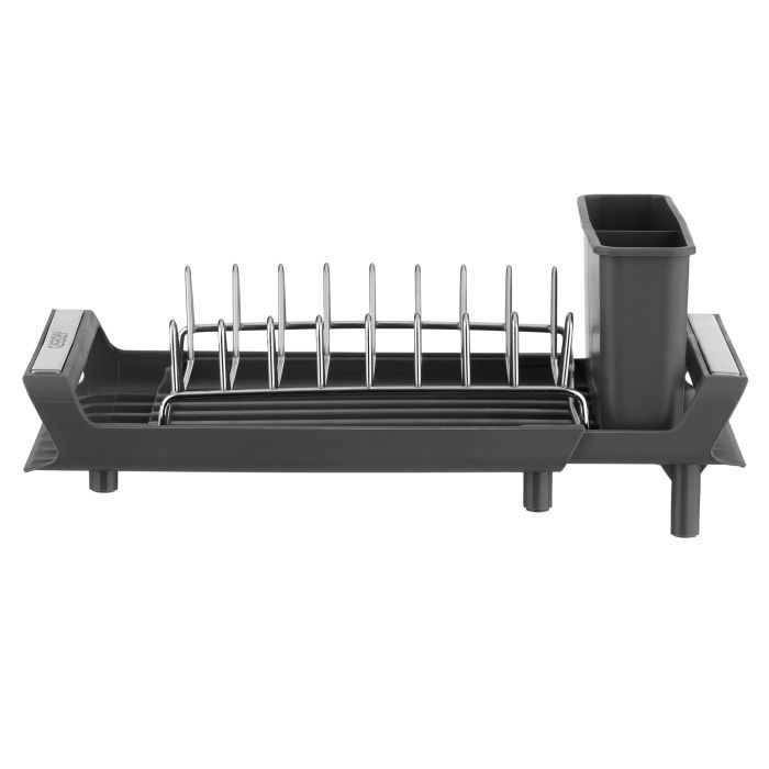 Сушилка для посуды Ardesto Minimalism 46.5x19.5x9.5см, пластик, сталь, сірий (ARHK4103GS) изображение 5