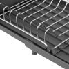 Сушилка для посуды Ardesto Minimalism 46.5x19.5x9.5см, пластик, сталь, сірий (ARHK4103GS) изображение 7