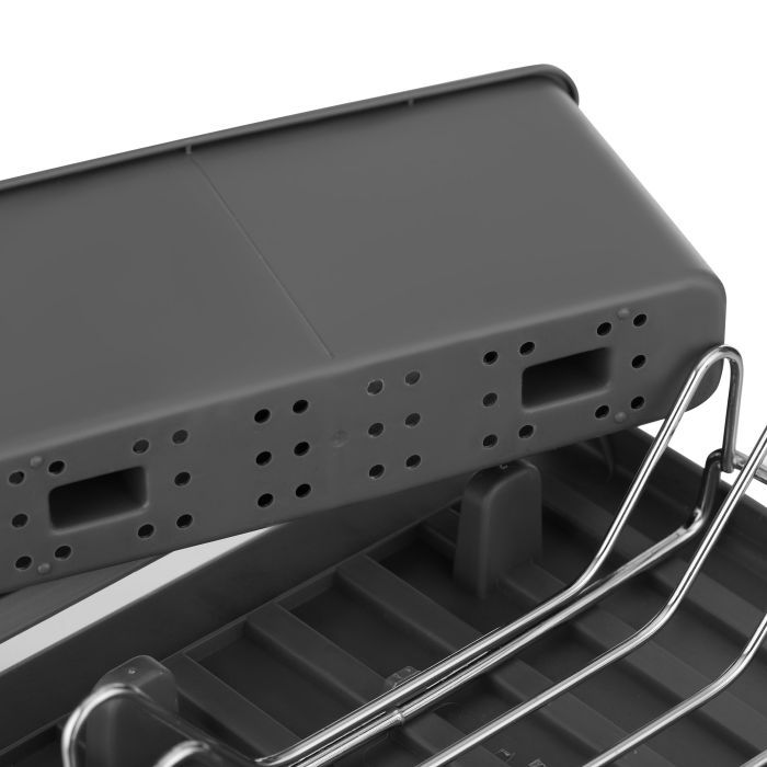 Сушилка для посуды Ardesto Minimalism 46.5x19.5x9.5см, пластик, сталь, сірий (ARHK4103GS) изображение 8