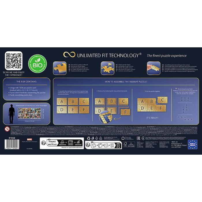 Пазл Trefl UFT Marvel Heroes, 9000 елементів (5900511810226) зображення 5