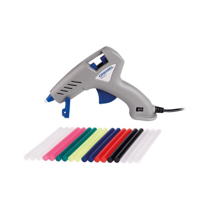Клейовий пістолет Dremel GlueGun 930, стрижні 7мм, 105-165° 0.2кг (F.013.093.0JA)