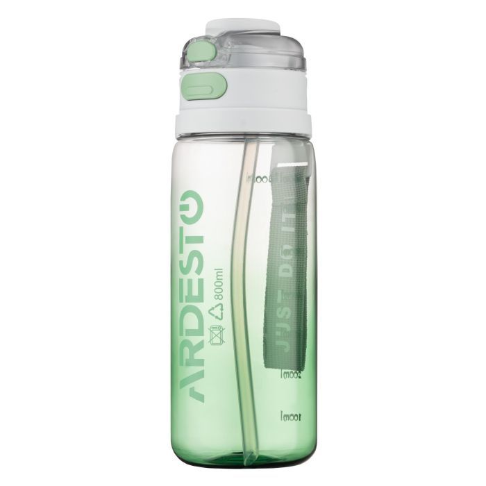 Бутылка для воды Ardesto Gym 800мл, пластик, блакитний (AR2280GB) изображение 2