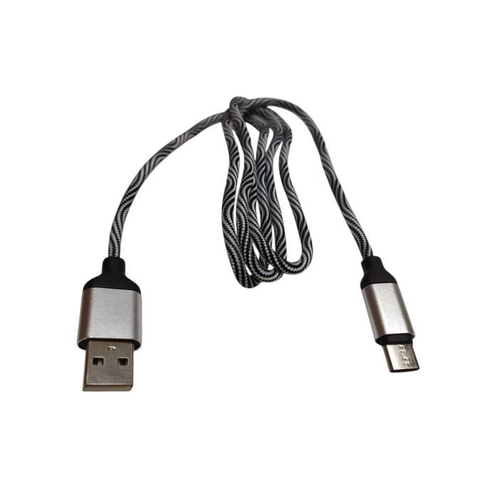 Дата кабель USB 2.0 AM to USB-C 1.0m 2.4A gray XoKo (XK-CTC-005-GR) изображение 2