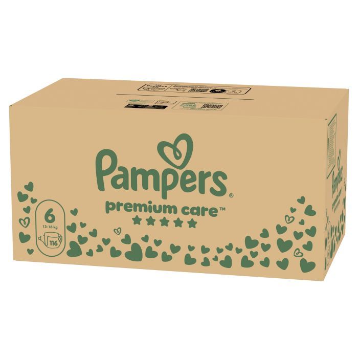 Підгузки Pampers Premium Care Розмір 6 (13-18 кг) 128 шт (8700216423700) зображення 2