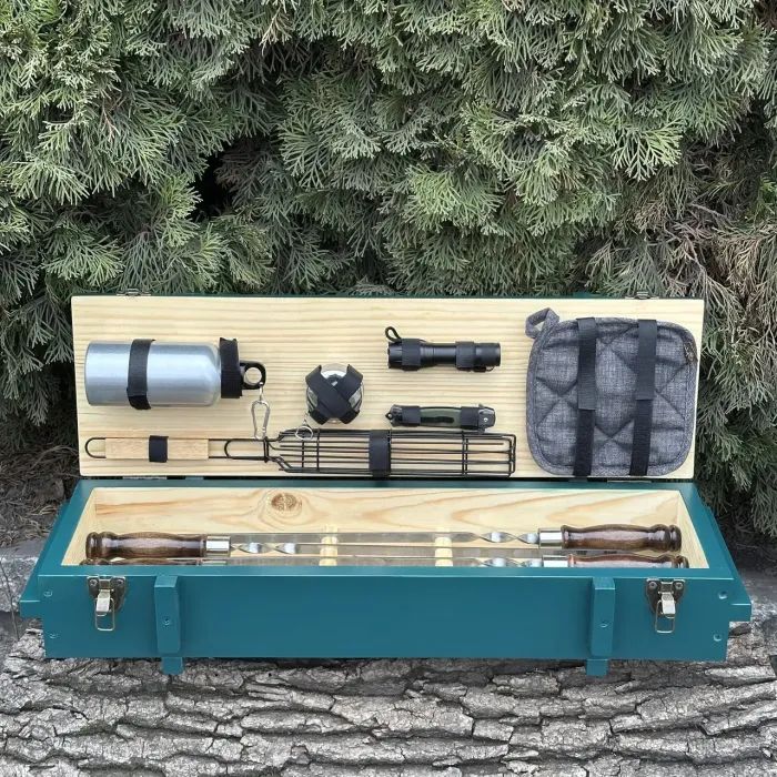 Набор для барбекю Metalzavod Штурм бірюзовий (PN-Sturm-BRZ) изображение 4