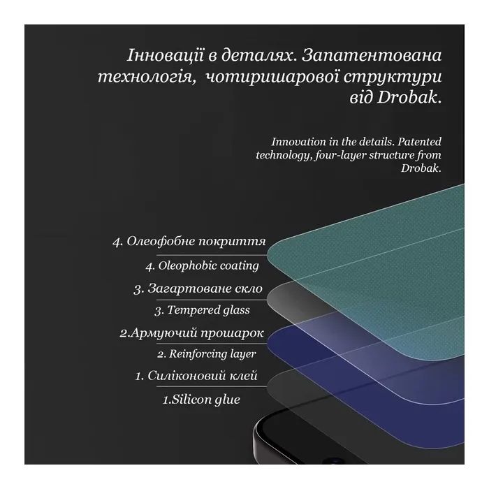 Скло захисне Drobak Clear glass A+ Apple iPhone 15 Pro Max (151579) зображення 6