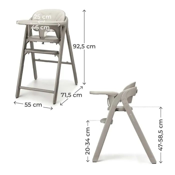Стілець для годування Kinderkraft Tino Beige (5902533929771) зображення 8