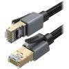 Патч-корд 1м F/FTP cat 8 RJ-45 black 40Gbps 2000MHz Ugreen (95932) изображение 3
