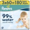 Детские влажные салфетки Pampers 99 Water, 180 шт (8006530116206)
